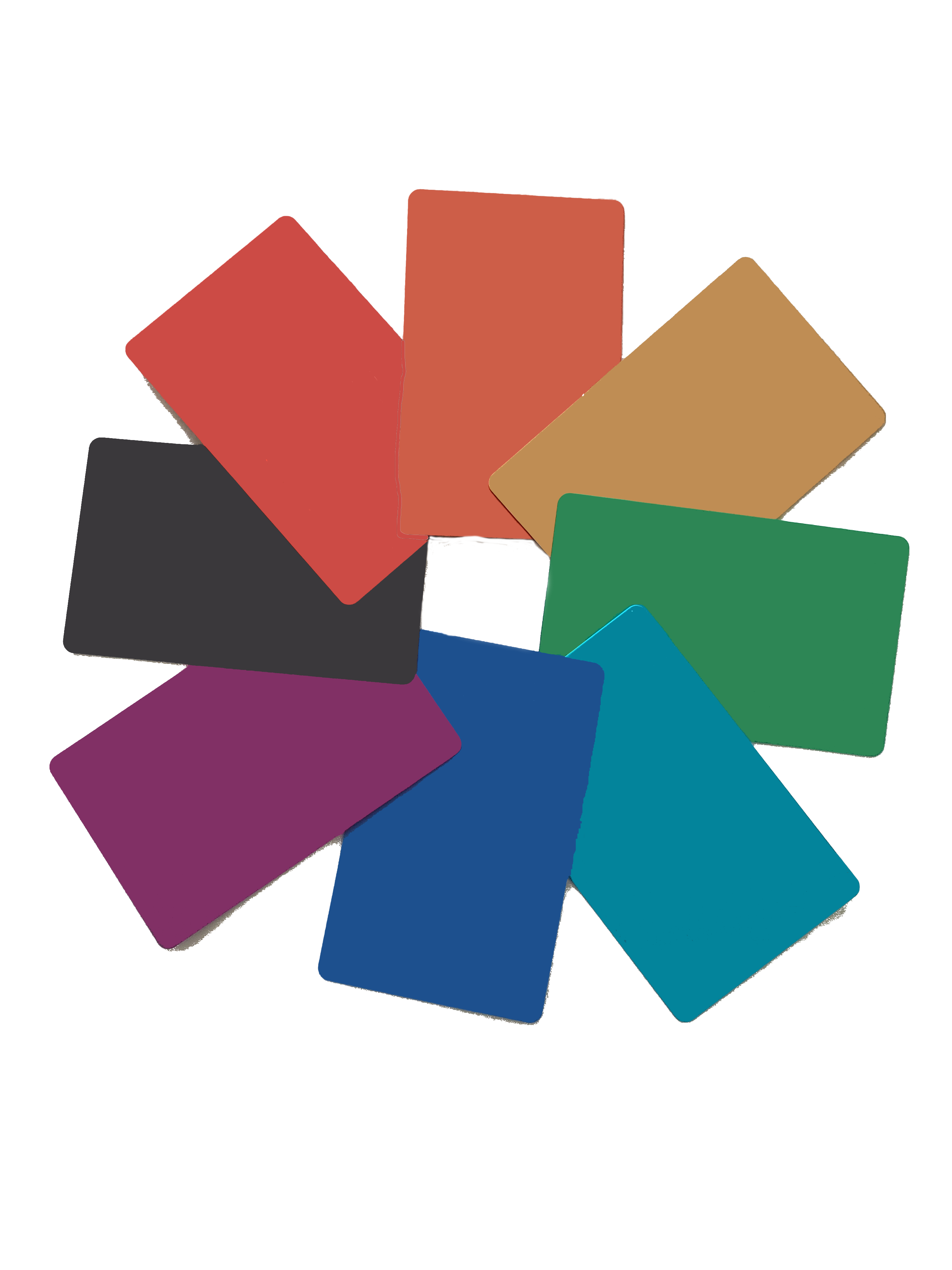 Digital business cards sample colors